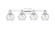 Arcadia Four Light Bath Vanity in Polished Chrome (405|7164WPCG12136CL)