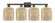 Arcadia Four Light Bath Vanity in Matte Black (405|7164WBKG5598ME)