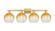 Arcadia Four Light Bath Vanity in Brushed Brass (405|7164WBBG4838AM)