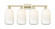 Arcadia Four Light Bath Vanity in Antique Brass (405|7164WABG4827OP)