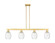 Arcadia Four Light Island Pendant in Satin Gold (405|7164ISGG4596CL)