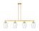 Arcadia Four Light Island Pendant in Satin Gold (405|7164ISGG4576CL)