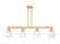 Arcadia Four Light Island Pendant in Brushed Brass (405|7164IBBG4596CL)