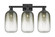 Arcadia Three Light Bath Vanity in Matte Black (405|7163WBKG4827SL)