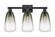 Arcadia Three Light Bath Vanity in Matte Black (405|7163WBKG4806SL)