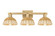 Arcadia Three Light Bath Vanity in Brushed Brass (405|7163WBBNBD275NAT)