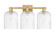 Arcadia Three Light Bath Vanity in Brushed Brass (405|7163WBBG5598SDY)