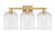 Arcadia Three Light Bath Vanity in Brushed Brass (405|7163WBBG5598CL)