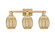 Arcadia Three Light Bath Vanity in Brushed Brass (405|7163WBBG4596ME)