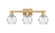 Arcadia Three Light Bath Vanity in Brushed Brass (405|7163WBBG12136CL)