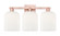 Arcadia Three Light Bath Vanity in Antique Copper (405|7163WACG5598GWH)