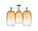 Arcadia Three Light Semi-Flush Mount in Polished Chrome (405|7163FPCG4827AM)
