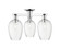 Arcadia Three Light Semi-Flush Mount in Polished Chrome (405|7163FPCG4576CL)