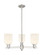 Arcadia Three Light Pendant in Satin Nickel (405|7163CRSNG5595GWH)