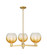 Arcadia Three Light Pendant in Satin Gold (405|7163CRSGG4838AM)