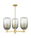 Arcadia Three Light Pendant in Satin Gold (405|7163CRSGG4827SL)