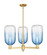 Arcadia Three Light Pendant in Satin Gold (405|7163CRSGG4827SB)