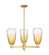 Arcadia Three Light Pendant in Satin Gold (405|7163CRSGG4806AM)