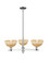 Arcadia Three Light Pendant in Polished Chrome (405|7163CRPCNBD275NAT)