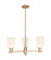 Arcadia Three Light Pendant in Champagne Bronze (405|7163CRCBG5595GWH)