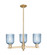 Arcadia Three Light Pendant in Champagne Bronze (405|7163CRCBG5595BL)