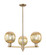 Arcadia Three Light Pendant in Champagne Bronze (405|7163CRCBG4587ME)