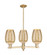 Arcadia Three Light Pendant in Champagne Bronze (405|7163CRCBG4576ME)