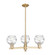 Arcadia Three Light Pendant in Champagne Bronze (405|7163CRCBG12136CL)