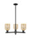 Arcadia Three Light Pendant in Matte Black (405|7163CRBKG5595ME)