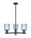 Arcadia Three Light Pendant in Matte Black (405|7163CRBKG5595BL)