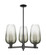 Arcadia Three Light Pendant in Matte Black (405|7163CRBKG4847SL)