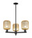 Arcadia Three Light Pendant in Matte Black (405|7163CRBKG4607ME)