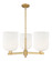Arcadia Three Light Pendant in Brushed Brass (405|7163CRBBG5598GWH)