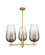 Arcadia Three Light Flush Mount in Brushed Brass (405|7163CRBBG4847SL)