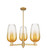 Arcadia Three Light Pendant in Brushed Brass (405|7163CRBBG4847AM)