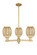 Arcadia Three Light Pendant in Brushed Brass (405|7163CRBBG4596ME)