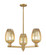 Arcadia Three Light Pendant in Brushed Brass (405|7163CRBBG4576ME)