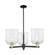 Arcadia Three Light Pendant in Black Antique Brass (405|7163CRBABG5598CL)