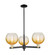 Arcadia Three Light Pendant in Black Antique Brass (405|7163CRBABG4838AM)