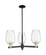 Arcadia Three Light Pendant in Black Antique Brass (405|7163CRBABG4576CL)