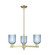 Arcadia Three Light Pendant in Antique Brass (405|7163CRABG5595BL)