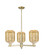Arcadia Three Light Pendant in Antique Brass (405|7163CRABG4607ME)