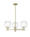 Arcadia Three Light Pendant in Antique Brass (405|7163CRABG4587CL)