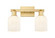 Arcadia Two Light Bath Vanity in Satin Gold (405|7162WSGG5595GWH)