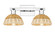 Arcadia Two Light Bath Vanity in Polished Chrome (405|7162WPCNBD275NAT)