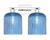 Arcadia Two Light Bath Vanity in Polished Chrome (405|7162WPCG5598BL)
