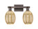 Arcadia Two Light Bath Vanity in Oil Rubbed Bronze (405|7162WOBG4596ME)