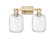 Arcadia Two Light Bath Vanity in Champagne Bronze (405|7162WCBG4607CL)