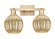 Arcadia Two Light Bath Vanity in Champagne Bronze (405|7162WCBG4587ME)