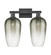 Arcadia Two Light Bath Vanity in Matte Black (405|7162WBKG4847SL)